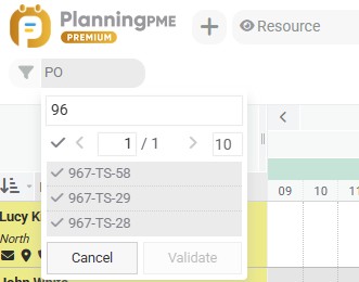 Search on custom field filters of type choice
