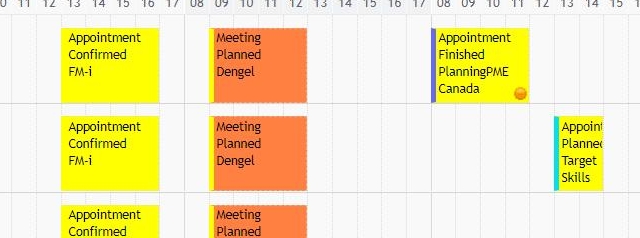 Adapt the drawing space on the schedule