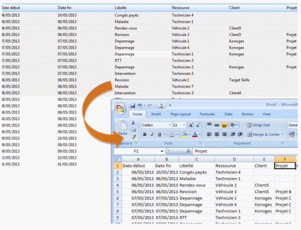Export your data to Excel