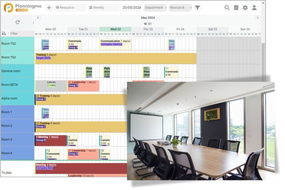 Room schedule template