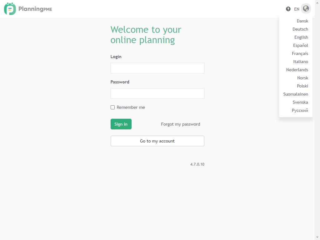 planning web user