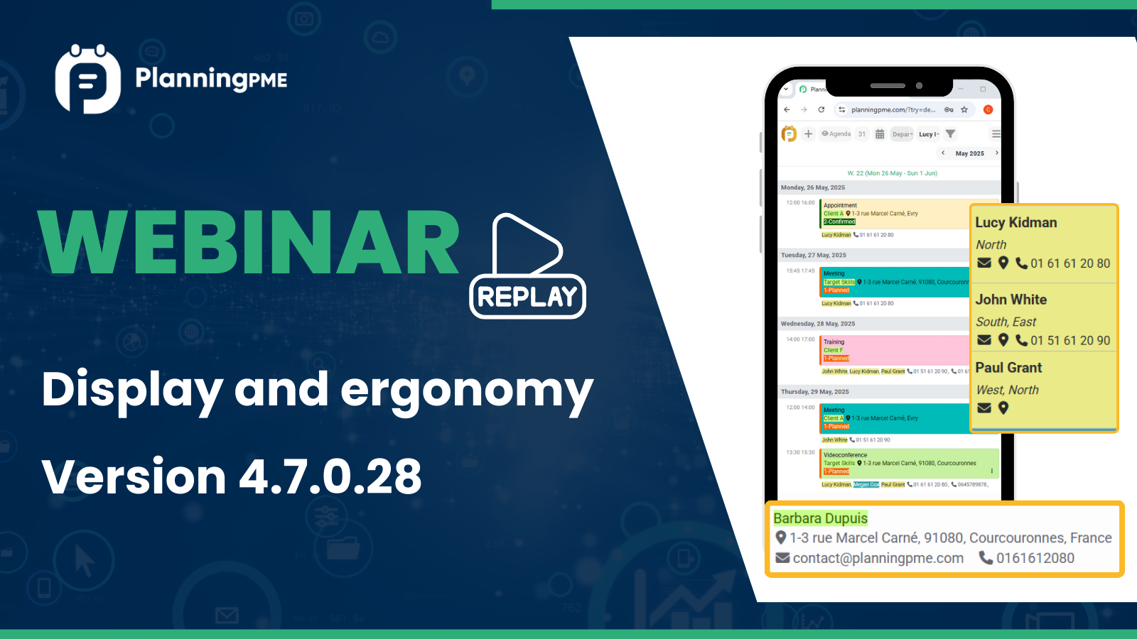 Webinar - Display and ergonomy